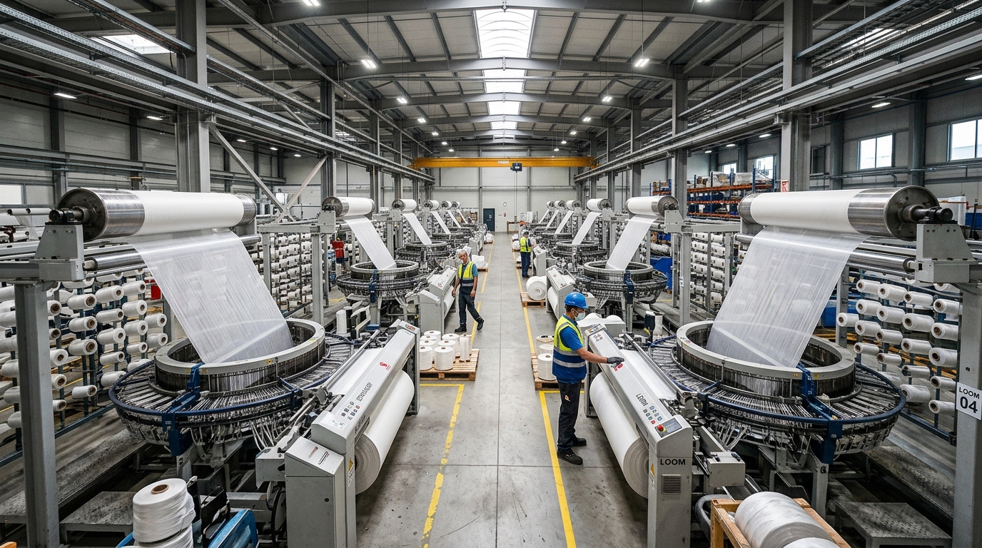 Woven bag production facility