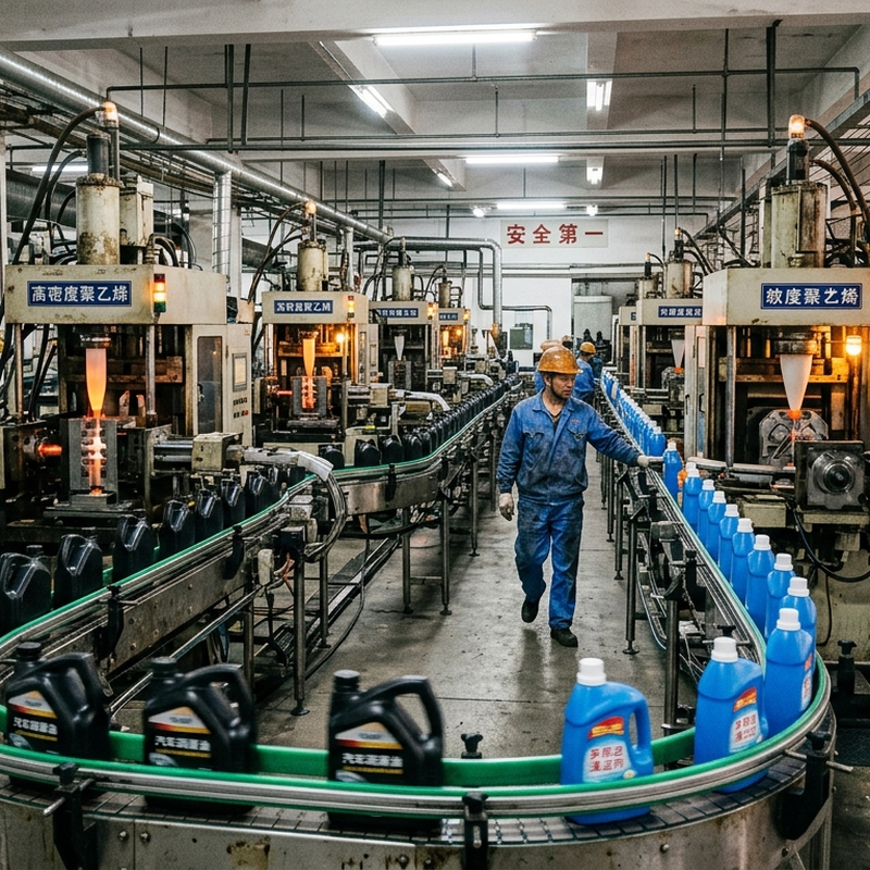 HD5502XA resin blow molding application