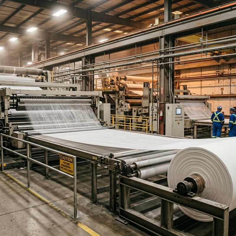 PP S2040 processed on a high-speed spunbond nonwoven production line