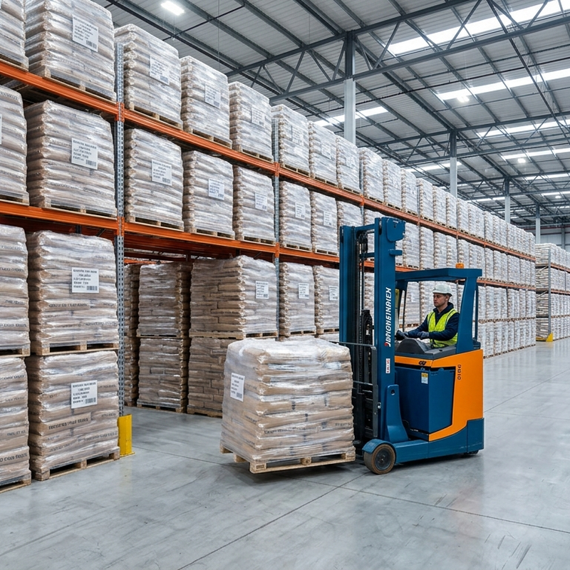 Palletized PA66 resin ready for global export