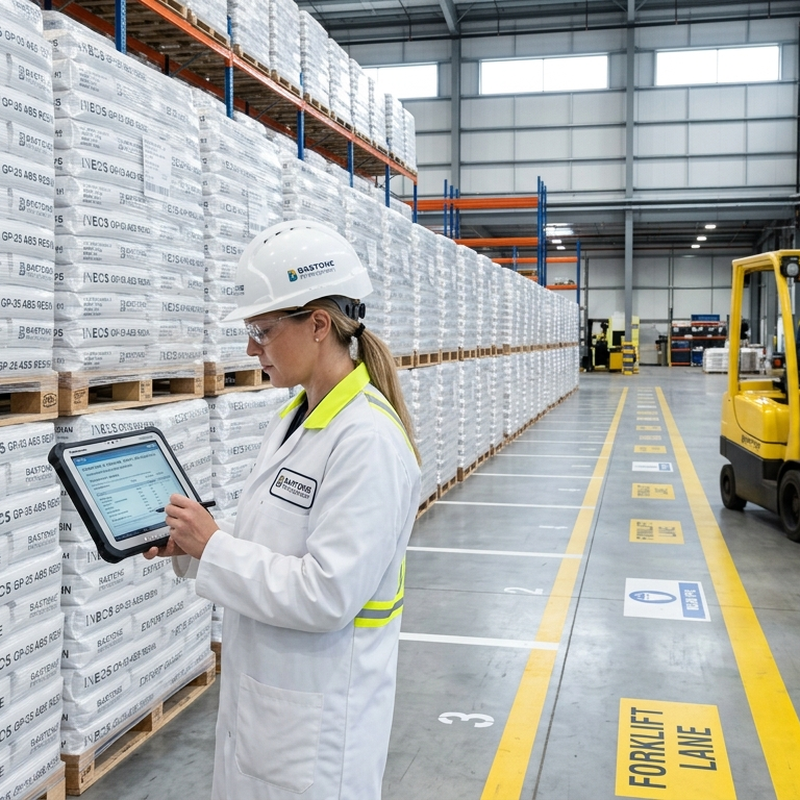 Palletized INEOS GP-35 in global distribution center