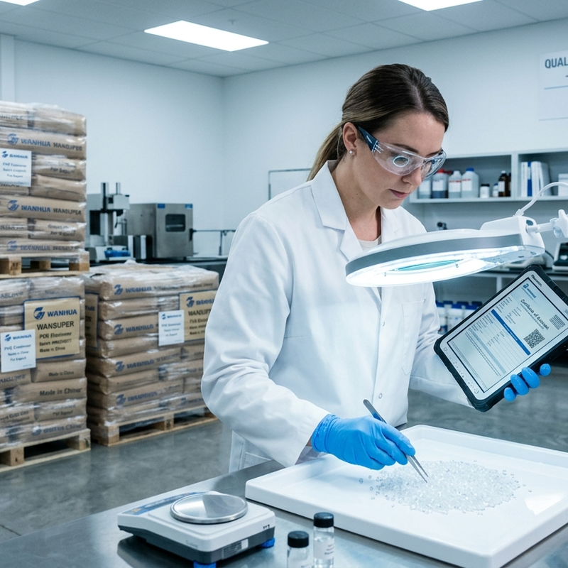 COA inspection and quality control for WANSUPER® 65015 POE