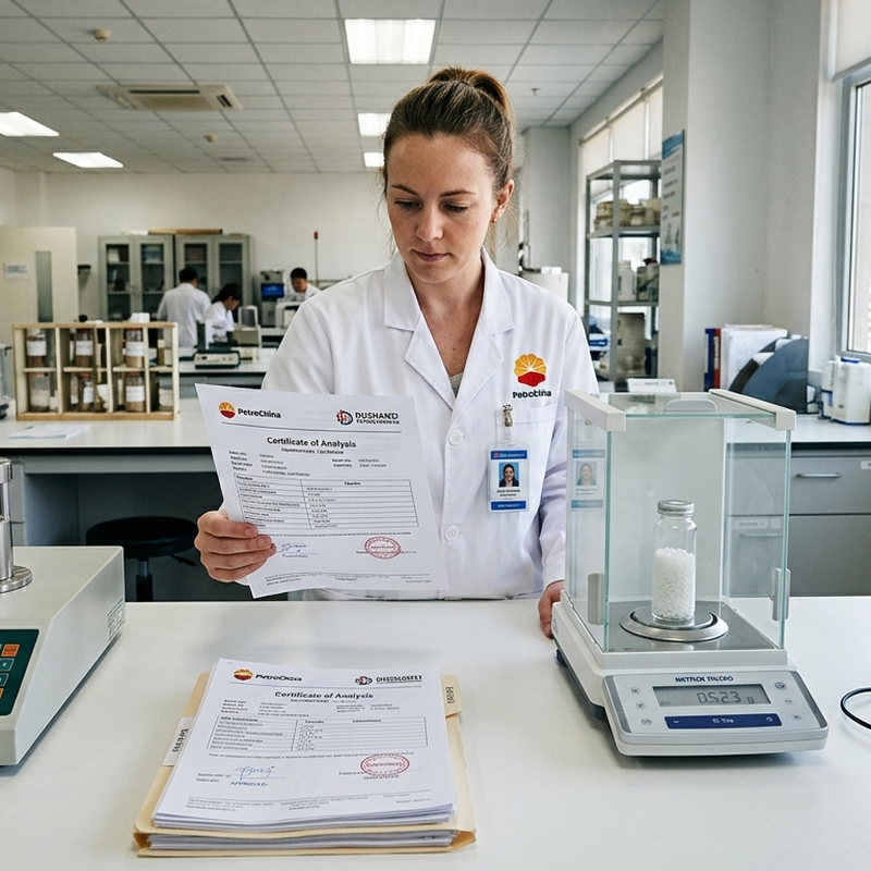 Inspección COA trazable por lote