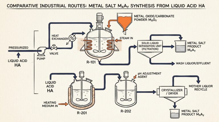 Two production routes for metal octoates from 2-ethylhexanoic acid